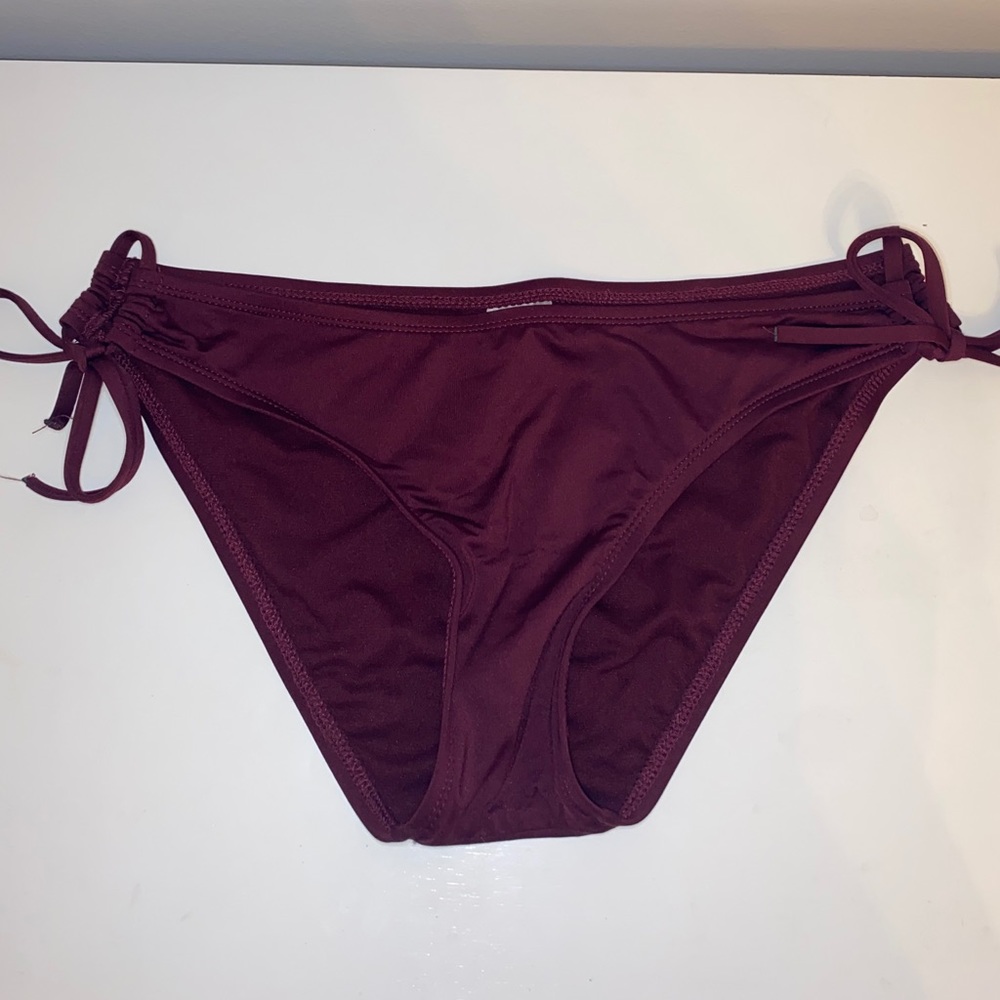 Burgundy bikini bottoms